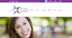 Desktop Screenshot of fworthodontics.com
